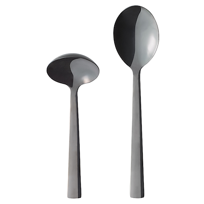 Aida RAW serveringsbestik sort 2 dele