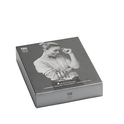 Aida RAW kagegaffel sort 4 stk