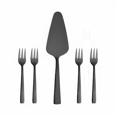 Aida RAW kagesæt 5 dele sort