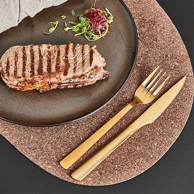 Aida RAW steaksæt guld