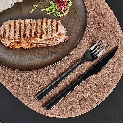 Aida RAW steaksæt sort 8 dele
