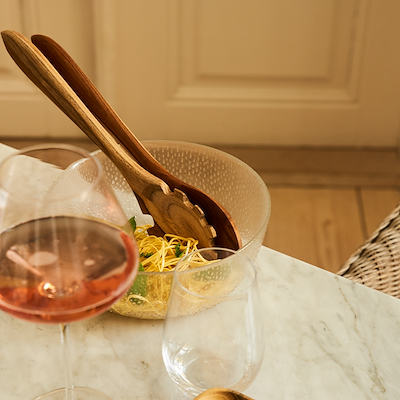 Aida RAW Teaktræ salatbestik 32 cm