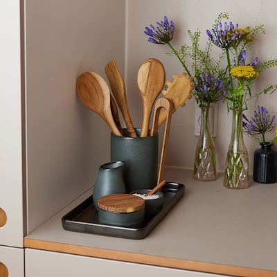 Aida RAW Teaktræ salatbestik 32 cm