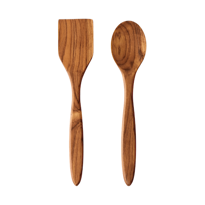 Aida RAW teaktræ palet og grydeske 2 dele