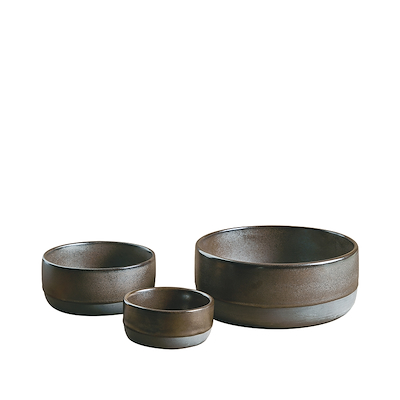 Aida RAW Metallic Brown skålesæt 3 dele