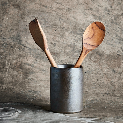 Aida RAW Metallic Brown redskabskrukke 15 cm