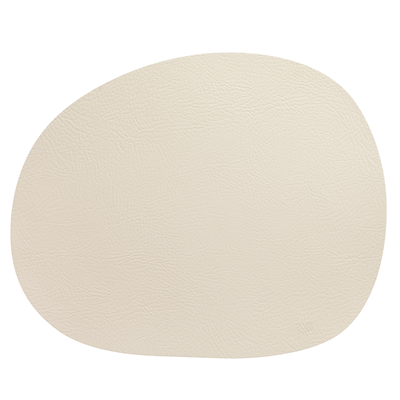 Aida RAW Recycled dækkeserviet læder warm nude 41x33,5 cm