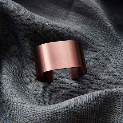 Aida RAW servietring matte rosegold 4 stk