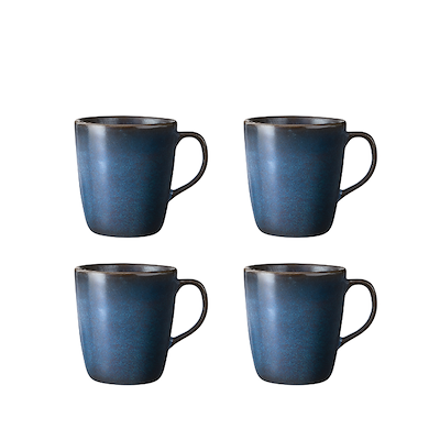 Aida RAW Midnight Blue krus 35 cl 4 stk.