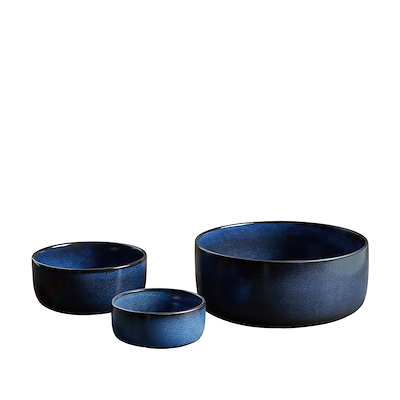 Aida RAW Midnight Blue skålesæt 3 dele
