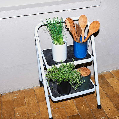 Aida RAW Northern Green opbevaringskrukke med teaklåg 15 cm