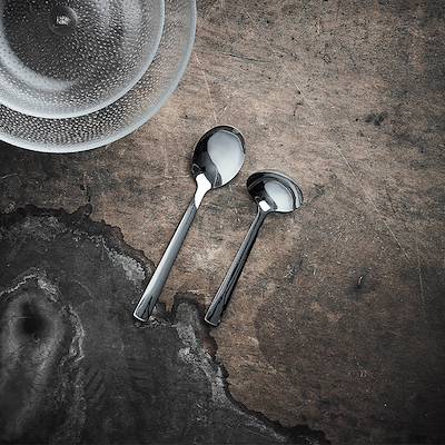 Aida RAW sauceske & kartoffelske 2 dele blank stål