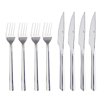 Aida RAW steaksæt stål 8 dele