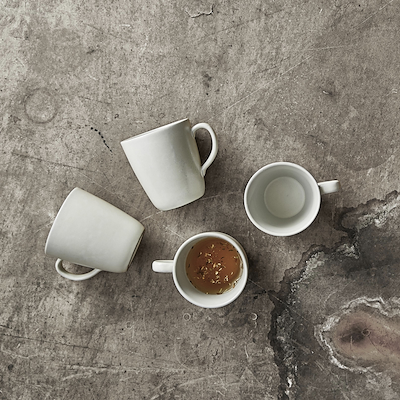 Aida RAW Arctic White krus 35 cl 4 stk