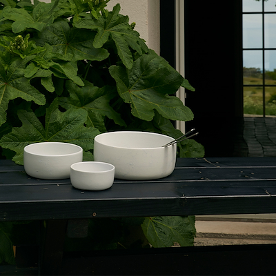 Aida RAW Arctic White skålesæt 3 dele