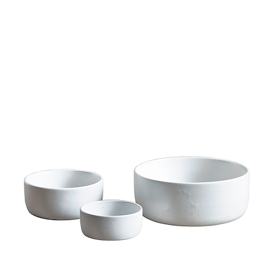 Aida RAW Arctic White skålesæt 3 dele