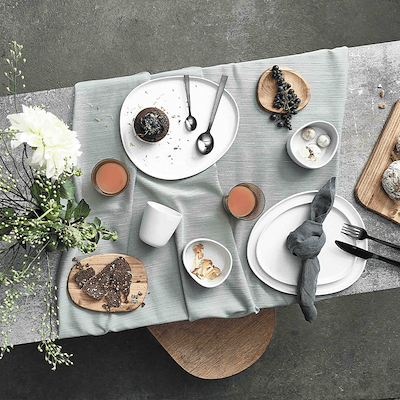 Aida RAW Arctic White Organic frokosttallerken 24 cm
