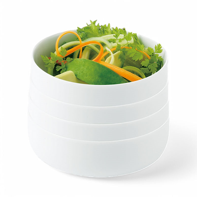 Atelier skål hvid 4 stk Ø13 cm