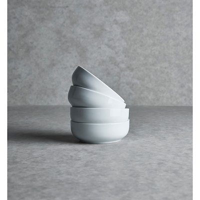 Atelier skål hvid 4 stk Ø13 cm