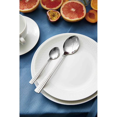 Aida Relief desserttallerkner hvid 4 stk.
