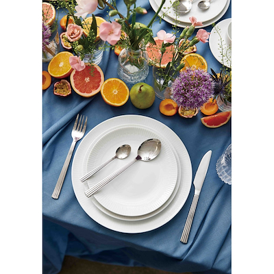 Aida Relief - frokost tallerken porcelæn white 4 stk 22 cm gaveæske