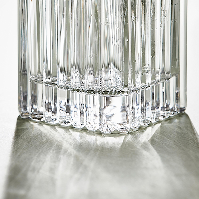 Aida Relief glaskaraffel med låg 0,7 liter