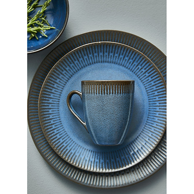 Aida Relief middagstallerken blue Ø27 cm