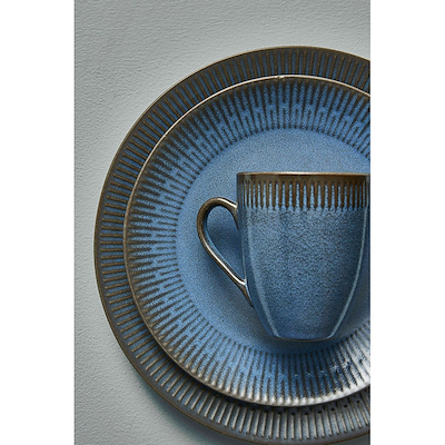 Aida Relief frokosttallerken blå Ø22 cm