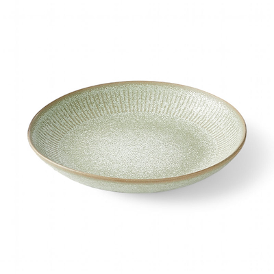 Aida Relief dyb tallerken grøn Ø22 cm