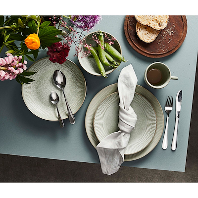 Aida Relief frokosttallerken grøn Ø22 cm