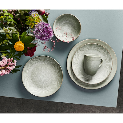 Aida Relief frokosttallerken grøn Ø22 cm