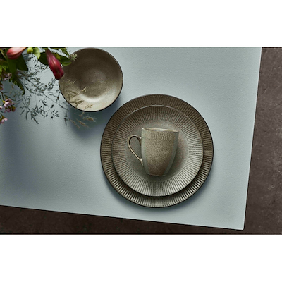 Aida Relief frokosttallerken grå Ø22 cm