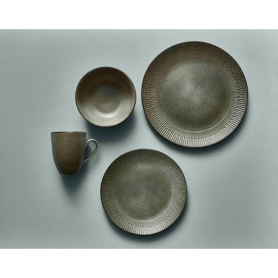 Aida Relief frokosttallerken grå Ø22 cm