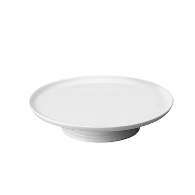 Aida Aroma lagkagefad med fod hvid 29 cm