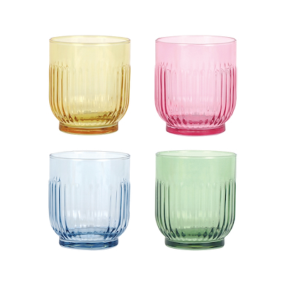 Aida Mosaic glas multifarvet 4 stk. 33 cl