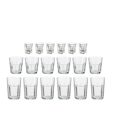 Aida Atelier Granit caféglas sæt med 18 dele