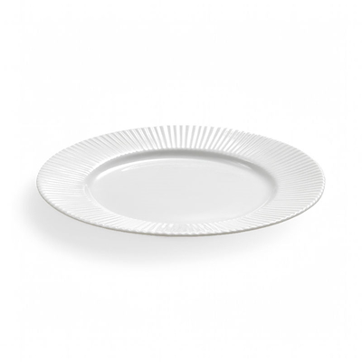 Groovy desserttallerken hvid 1 stk 19 cm