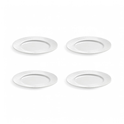 Groovy desserttallerken hvid 1 stk 19 cm