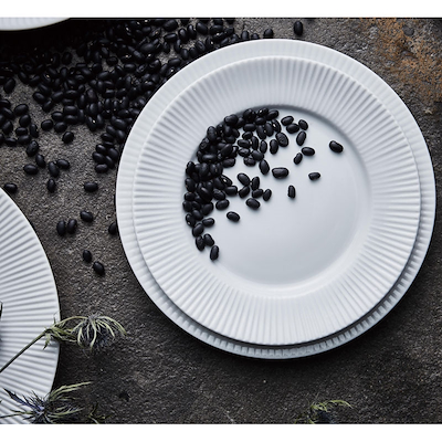 Groovy desserttallerken hvid 1 stk 19 cm