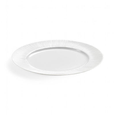 Aida Groovy tallerken hvid 1 stk. 26,5 cm
