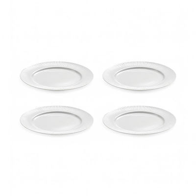 Aida Groovy tallerken hvid 1 stk. 26,5 cm
