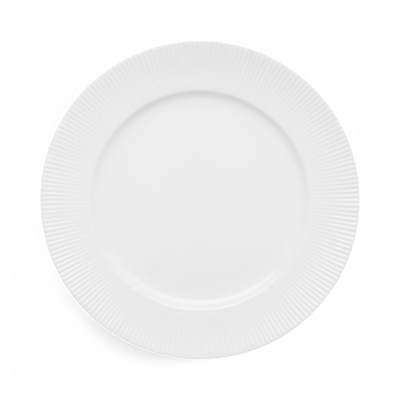 Aida Groovy tallerken hvid 1 stk. 26,5 cm