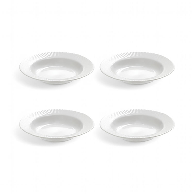 Aida Groovy suppetallerken hvid 1 stk. 22 cm