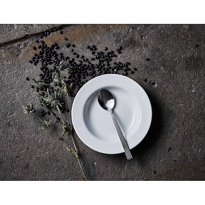 Aida Groovy suppetallerken hvid 1 stk. 22 cm