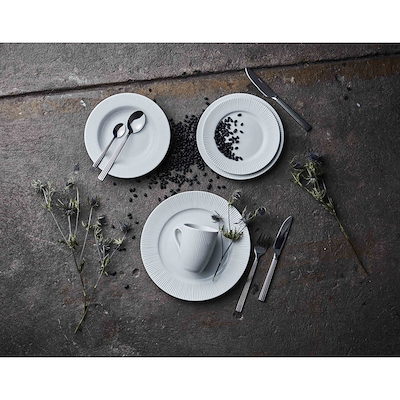 Aida Groovy frokosttallerken hvid 1 stk. 22 cm