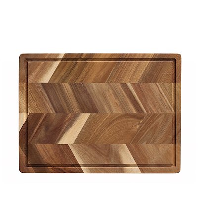 Aida Akacie skærebræt med saftrille 40 cm