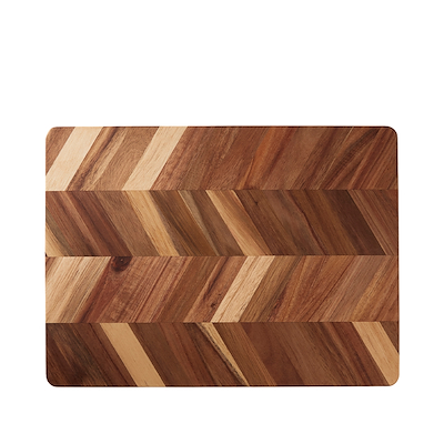 Aida Akacie skærebræt sildebensmønster 38 cm