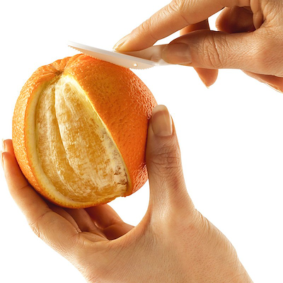 Brix Wingknife appelsinskræller hvid