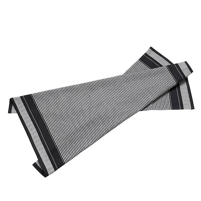 Bastian Tekstiler jumbo viskestykke sort/natur 80x60 cm