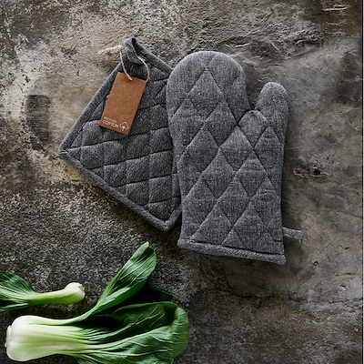 Pillivuyt Recycle grydelap grå 22,5x22,5 cm